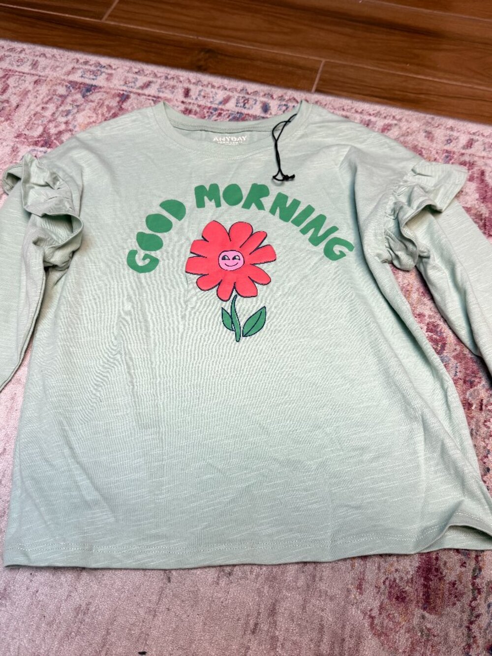 Anyday by John Lewis  Girls Green  Long Sleeve Shirt Size 9 Brand New